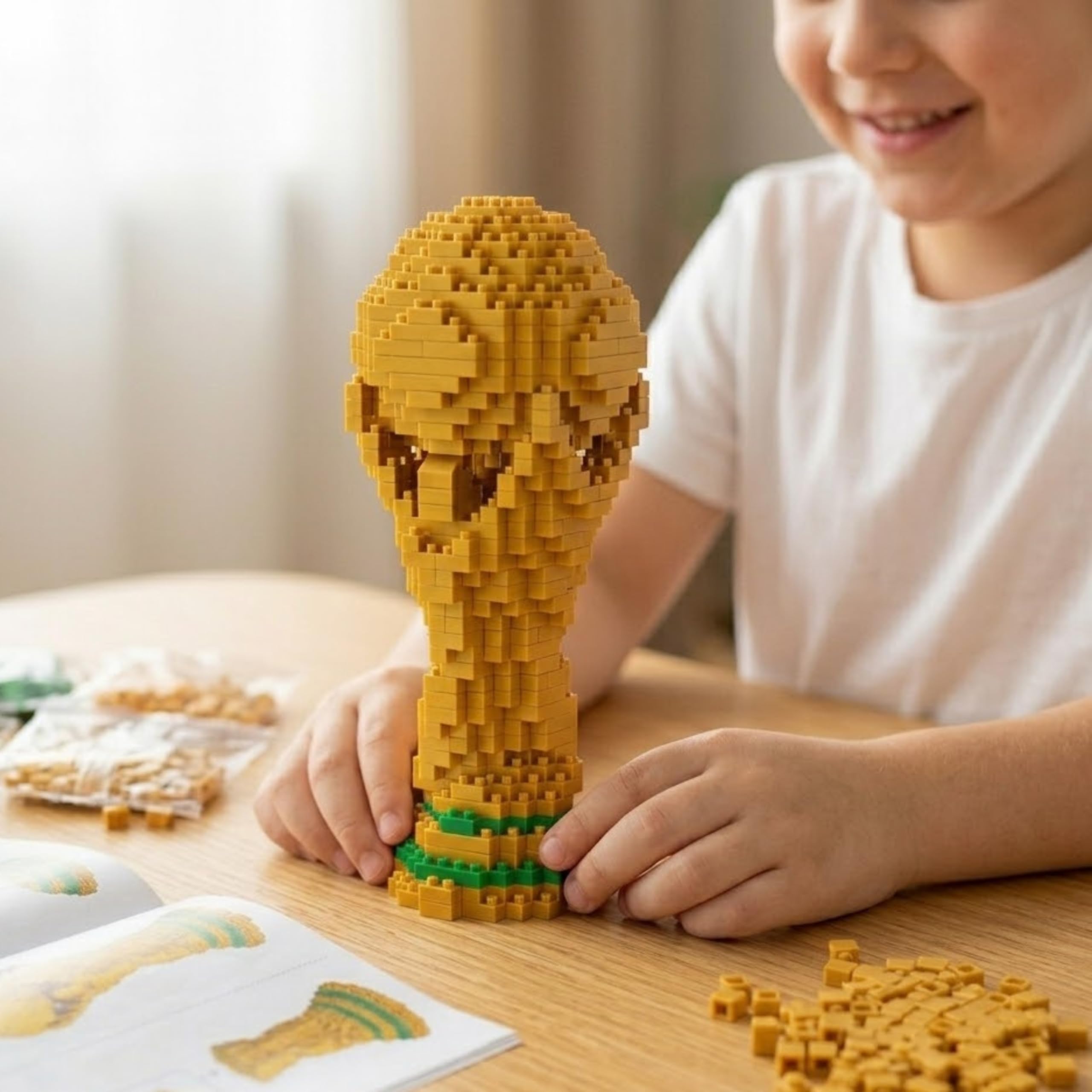 Puzzle Fútbol Niños 3D Copa del Mundo, Regalo Niño 6 años-8 años-10 años, Regalos Futbol Niños Juegos, Regalos Niños Más Vendidos