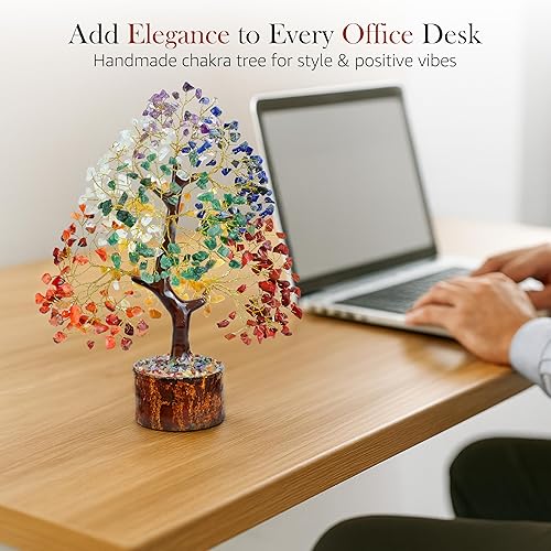 Miniatura 7 de El árbol de cristal original de 7 chakras, regalo de cumpleaños para mujeres, árbol de la vida de cristal curativo para hermana, regalos