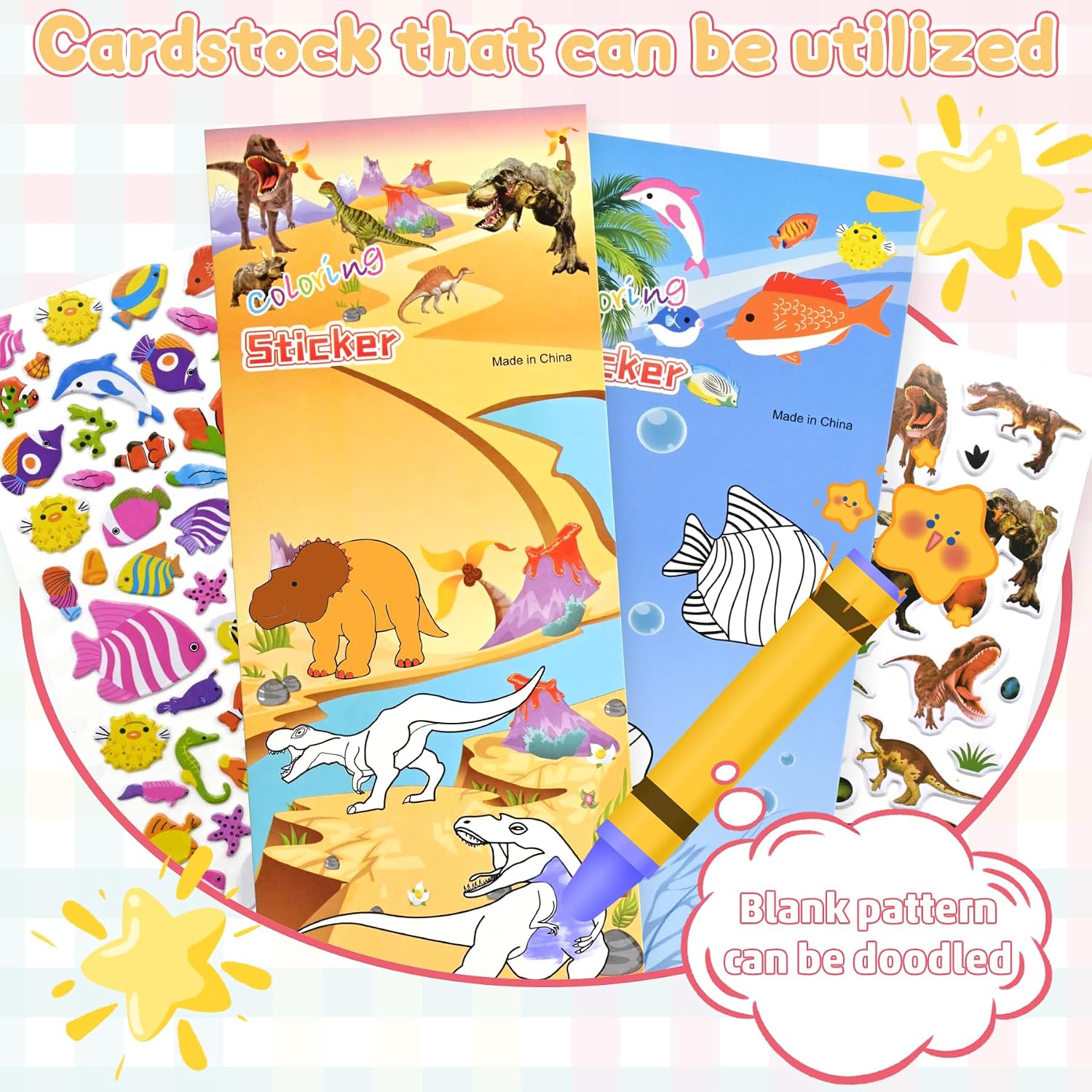 3D Puffy Stickers for Kids Toddlers – 1558 PCS Foam Set with 32 Sheets & Doodle Backgrounds, Preschool Learning Stickers for Boys Girls, Rewards, Crafts, Scrapbooking, Party Favors