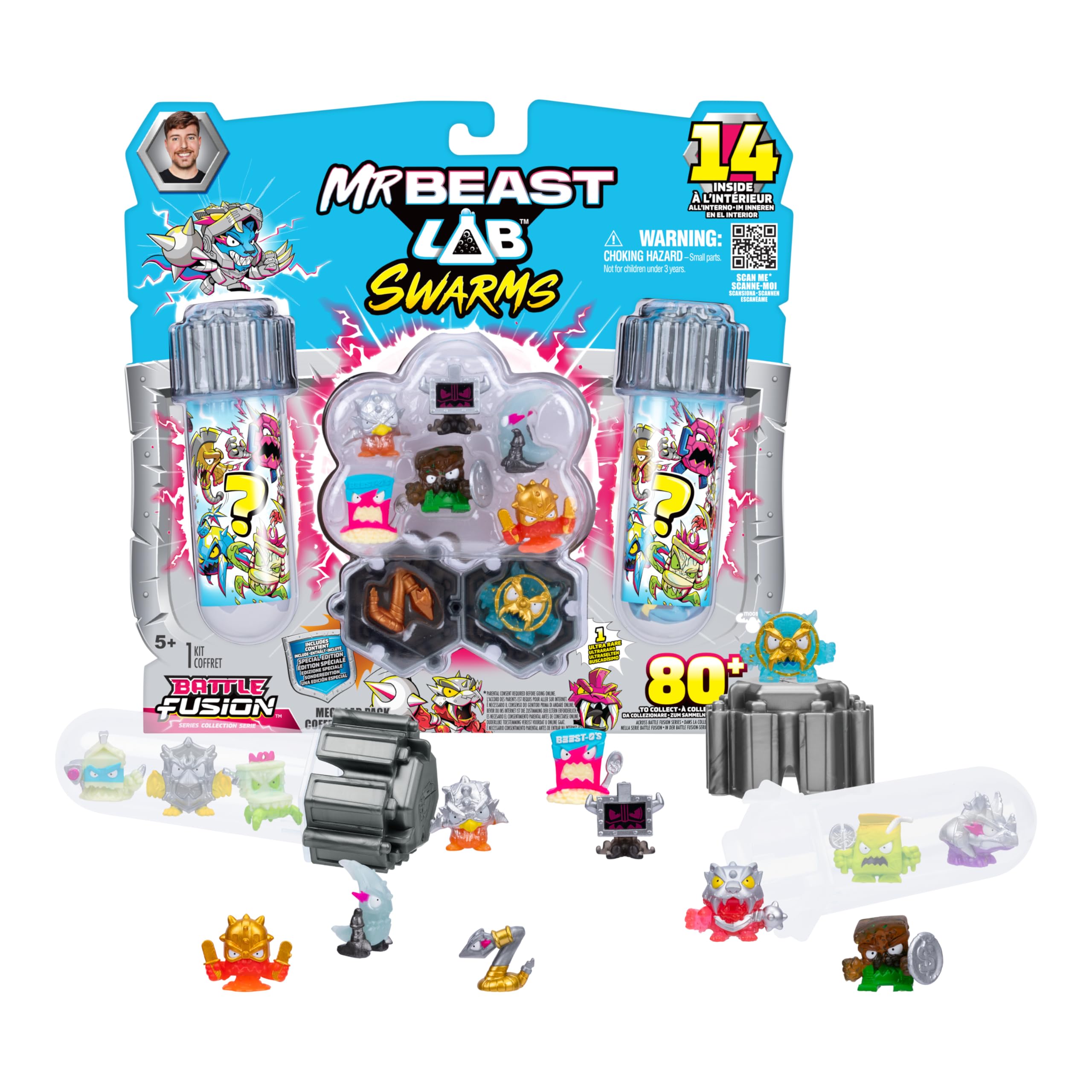 Amazon.com: MrBeast Lab Swarms Battle Fusion Series Mega Lab Pack