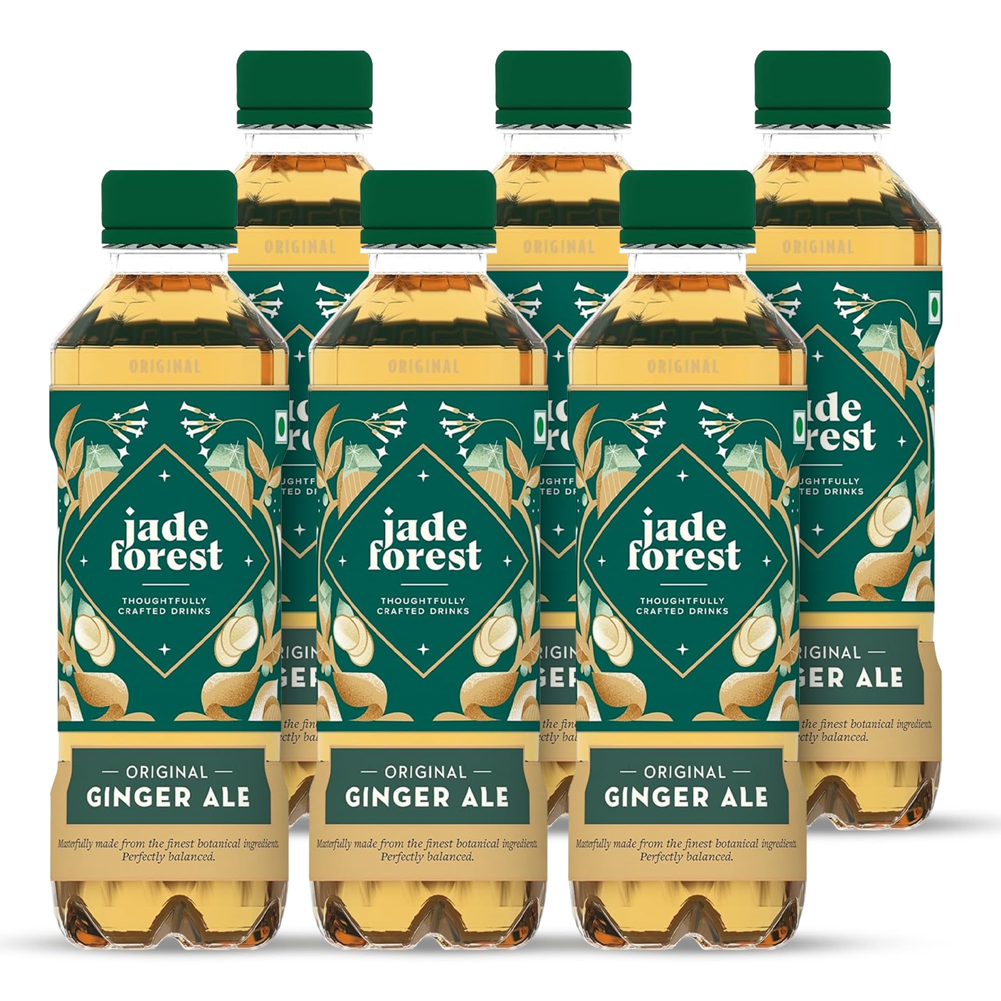 Premium Ginger Ale 250 ML Pack of 6 – Low Calorie Sparkling Ginger Drink | No Artificial Sweeteners or Flavours | Refreshing Ready-to-Drink Beverage