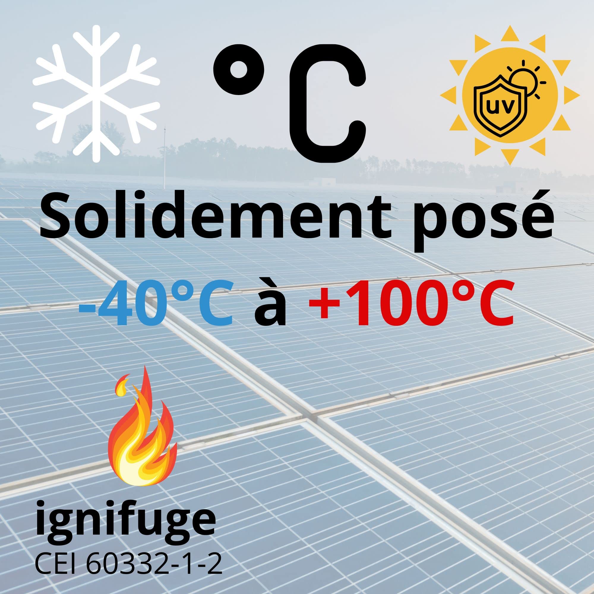 10 mètres de câble solaire Lapp ÖLFLEX SOLAR XLS-R T 2X2,5mm² BK/RD Câble solaire jumelé