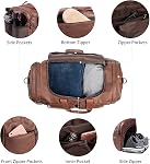seyfocnia Gym Bag, Weekender Bag for Men Women Travel Duffel Bag with Wet Pocket Overnight Bag with Shoe Compartment Carry On Travel Bag Gym Duffle Bag Sports Bag