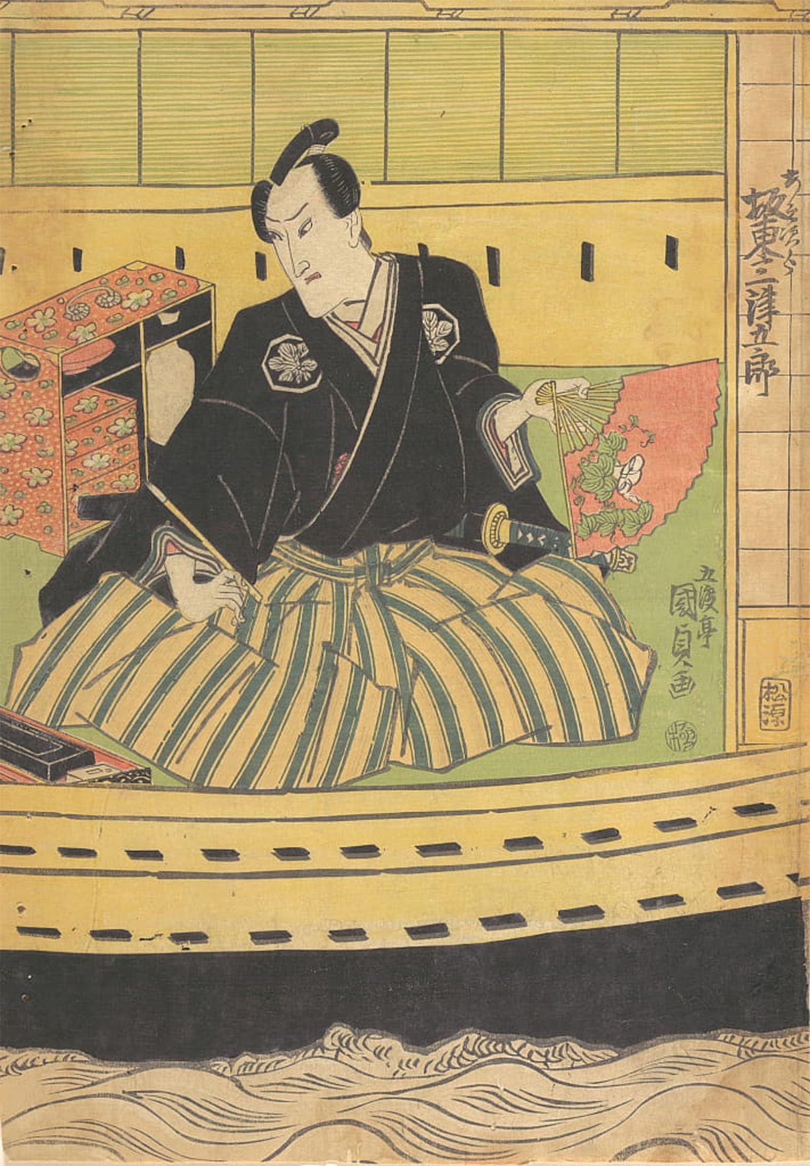 ARTXLXXBN Famous Prints Artwork Pictures Poster Painting Art Famou Painting by Utagawa Kunisada Artwork Landscape Pictures for Home Decor 60x90cm