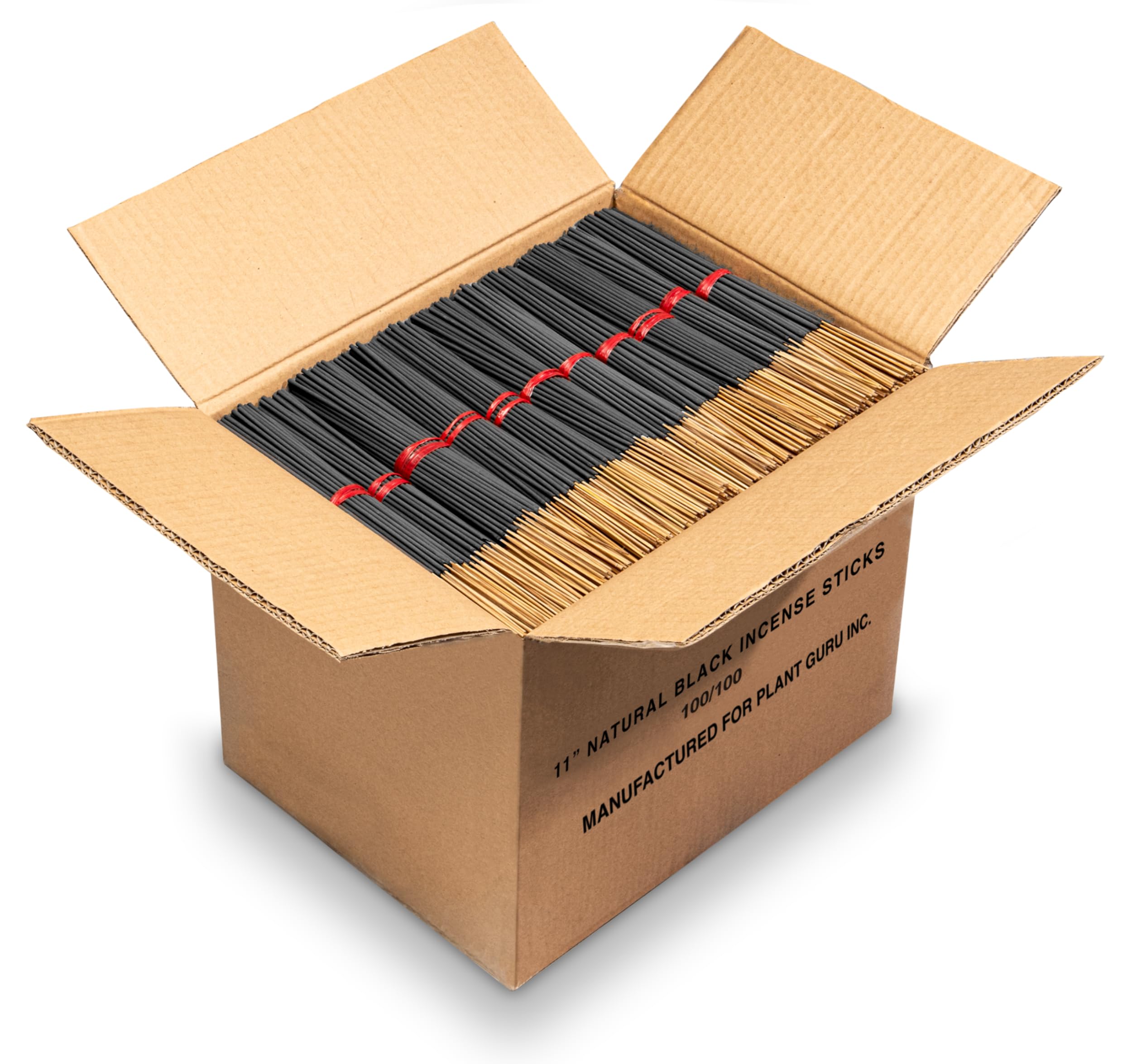 10000 bastoncini di incenso neri non profumati, 28 cm, 100% carbone naturale, Joss e Bamboo Punk Blanks - ideali per la creazione di incenso fai da te per aromaterapia.