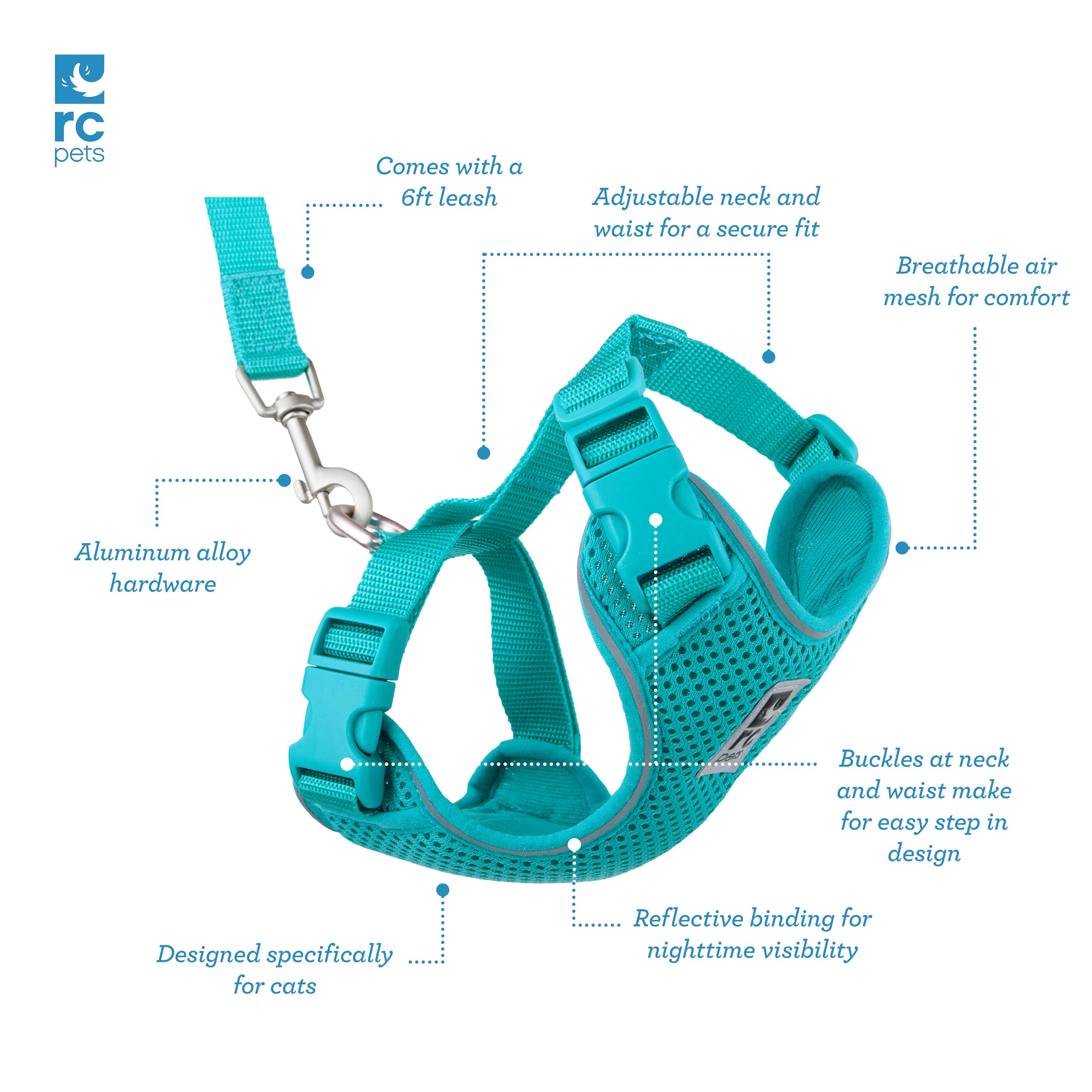 Pet Supplies : RC Pets Adventure Kitty Cat Harness | Adjustable