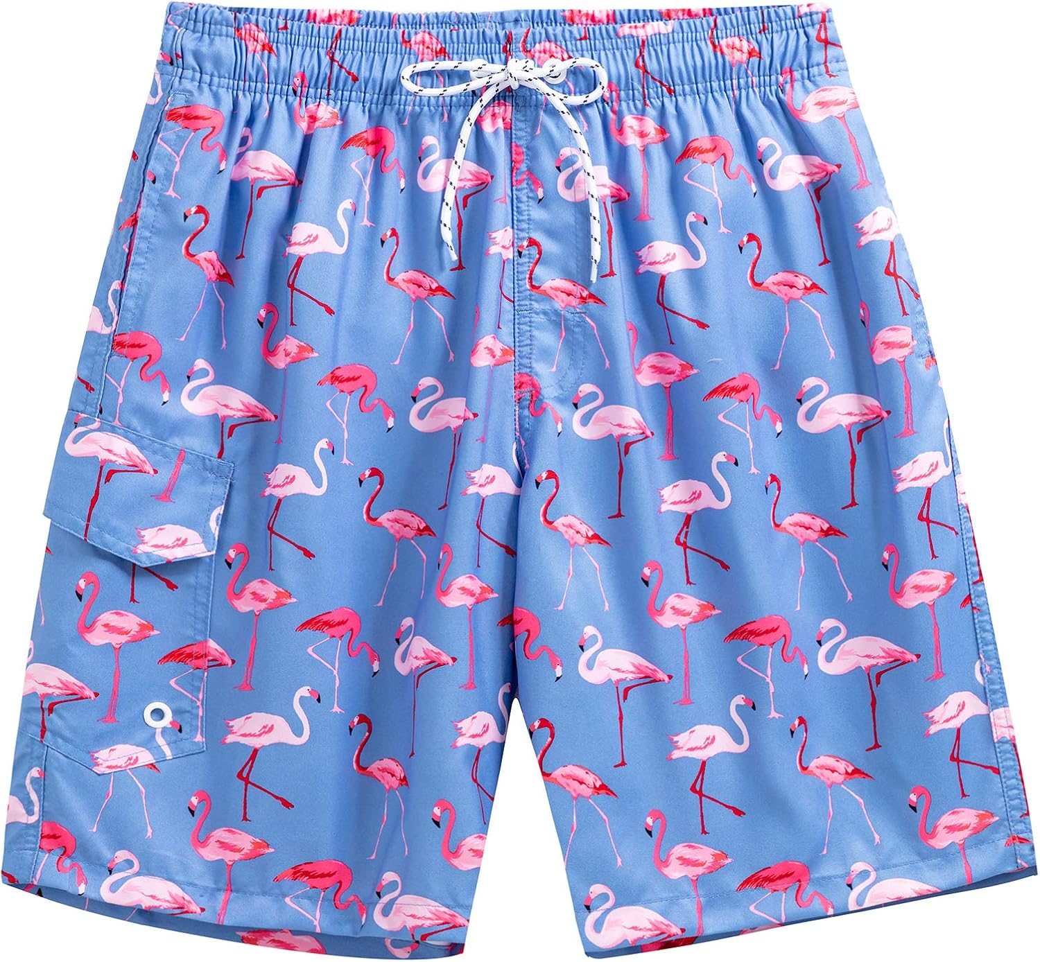 WULFUL Mens Quick Dry Short Swim Trunks with Mesh Lining