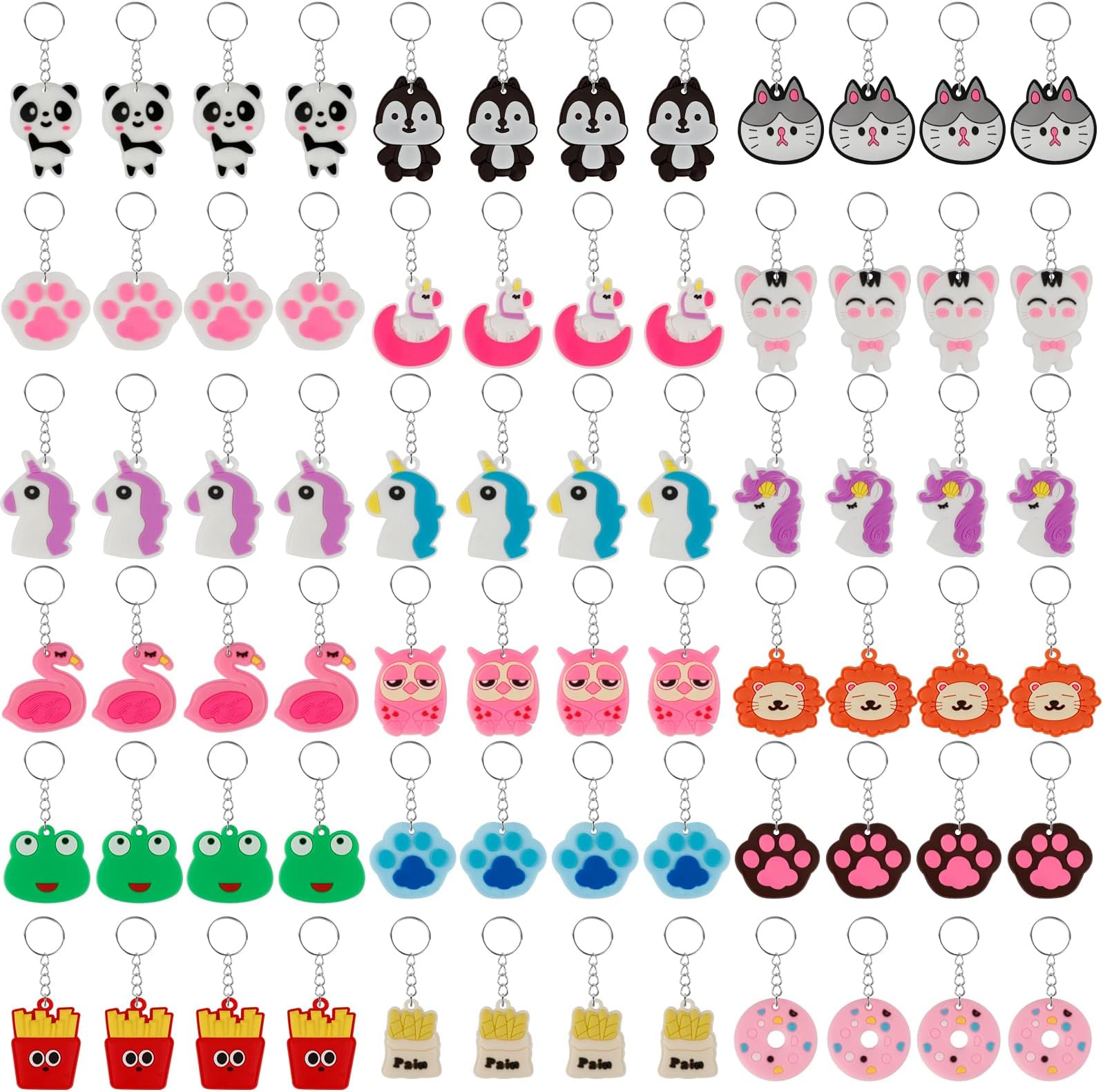 HazmsVideo Game Party Favors Video Game Keychains Donut Keychains for Kids