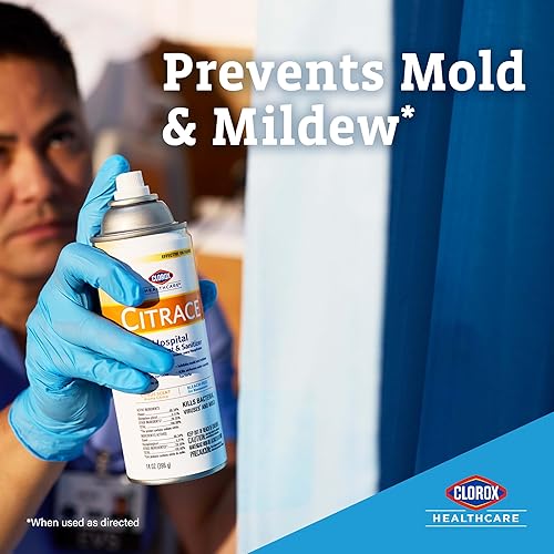 Miniatura 3 de Clorox Healthcare Citrace aerosol desinfectante y desinfección para hospital, cítrico, 14 onzas (el paquete puede variar)