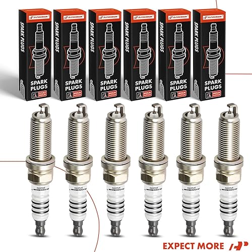 Miniatura 9 de A-Premium Bujías iridio platino (paquete de 6) compatibles con Toyota Camry, RAV4, Tacoma, Highlander, Tundra, Sienna, 4Runner, Avalon, Venza y