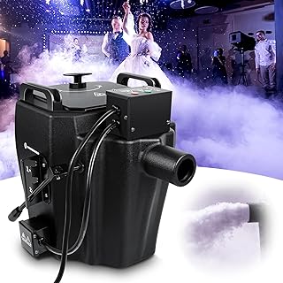 UPIKIT 3500W Fog Machine Dry Ice Low Lying Fog Machine, DJ Stage Effect Low Smoke Machine with Tube, Stage Professional Dry Ice Low Lying Fog Machine for Indoor Outdoor Stage Wedding Party Club