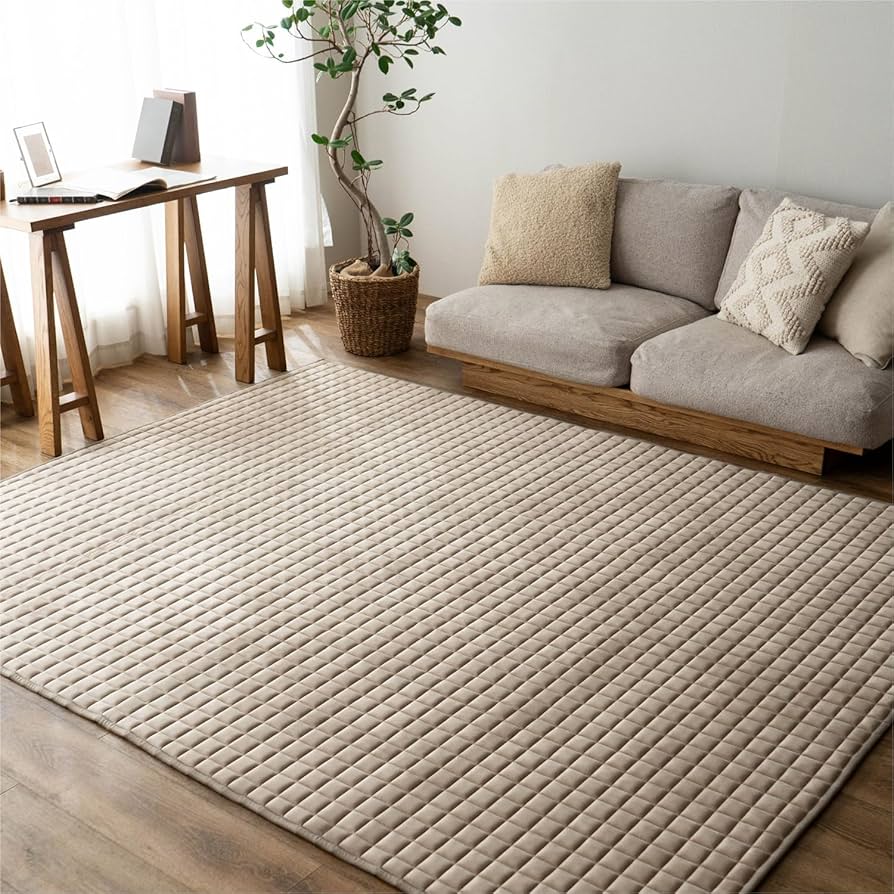 Amazon | サヤンサヤン キルト ラグ もこもこ ふわふわ キッズ