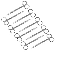 Vista 1 de Cynamed Iris - Tijeras de laboratorio de precisión de microdisección, punta fina recta, perfectas para médicos, enfermeras, EMS, estudiantes