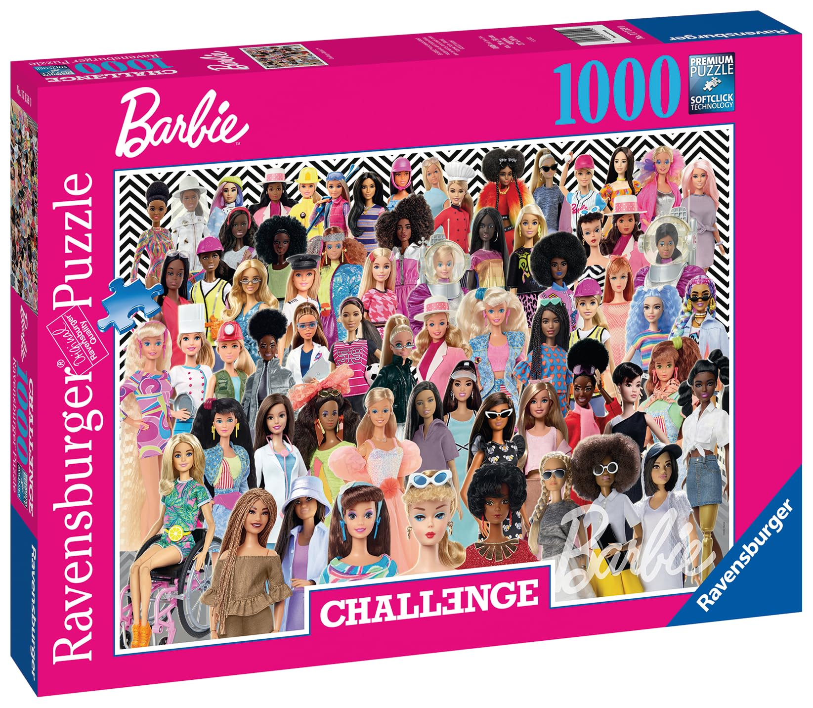 Ravensburger - Puzzle 1000 pièces - Barbie (Challenge Puzzle