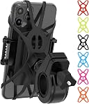 TruActive Support de téléphone de vélo Premium pour téléphones 4"-7" inclus 6 Bandes de couleurs réutilisables - Outil Free handlebar Mount pour vélo, moto, scooter électrique, ATV