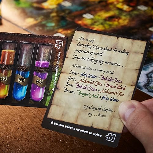 Miniatura 7 de Dungeons & Dragons Bedlham in Neverwinter Aventura de escape, juego de mesa cooperativos para mayores de 12 años, 2-6 jugadores, 3 actos aprox. 90