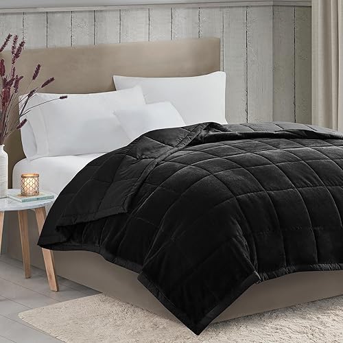 Miniatura 2 de Madison Park HeiQ - Manta acogedora King Cozy Blanket de felpa inteligente con temperatura inteligente a caja inversa de microfibra, reversible,