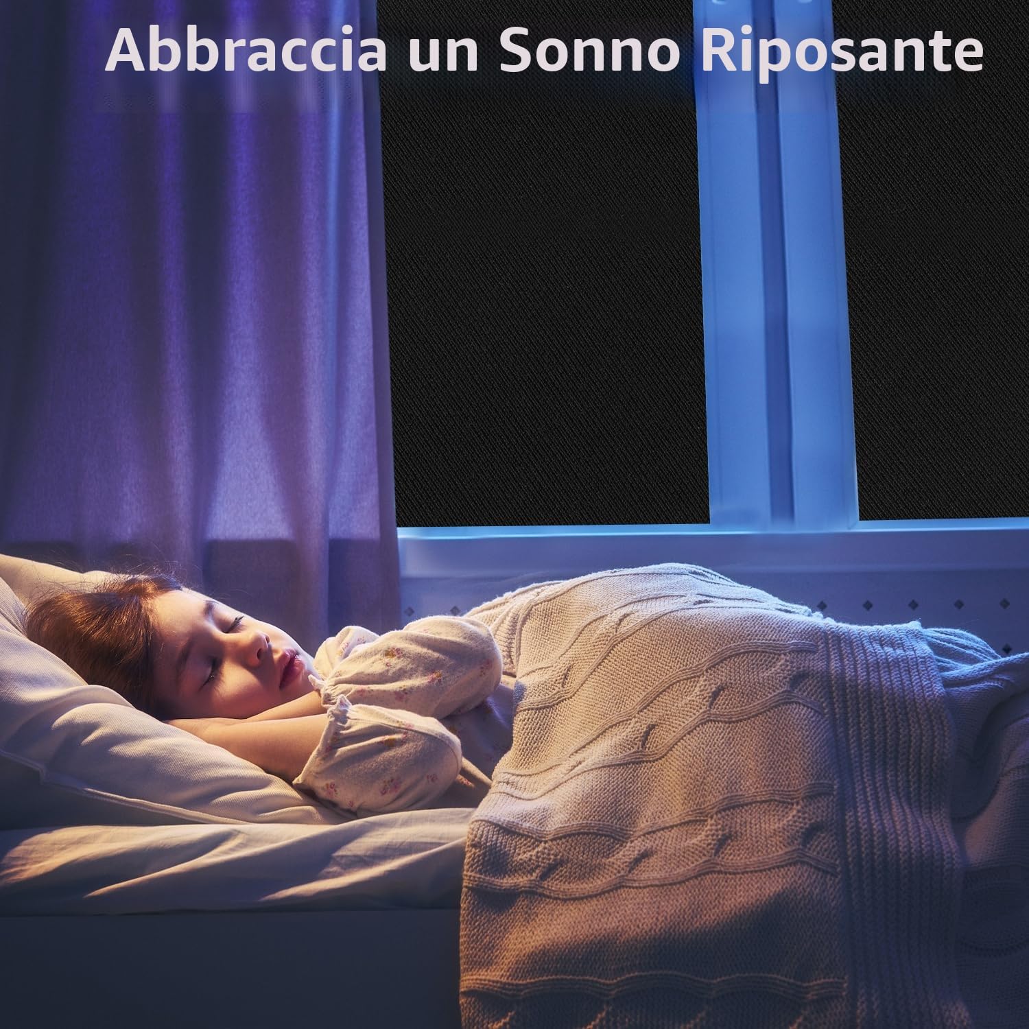 Tenda oscurante per interni, 300 x 145cm, 100% oscurante, tenda a rullo per interni, oscuranti finestre, tenda oscurante finestra, protezione solare, facile da installare, portatile per viaggio