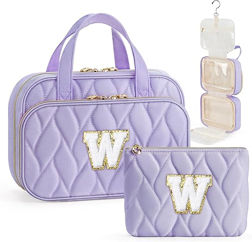 Miniatura 16 de YOOLIFE Neceser de viaje – Neceser colgante para mujer, bolsa de aseo de viaje personalizada de gran capacidad y bolsa de maquillaje, organizador