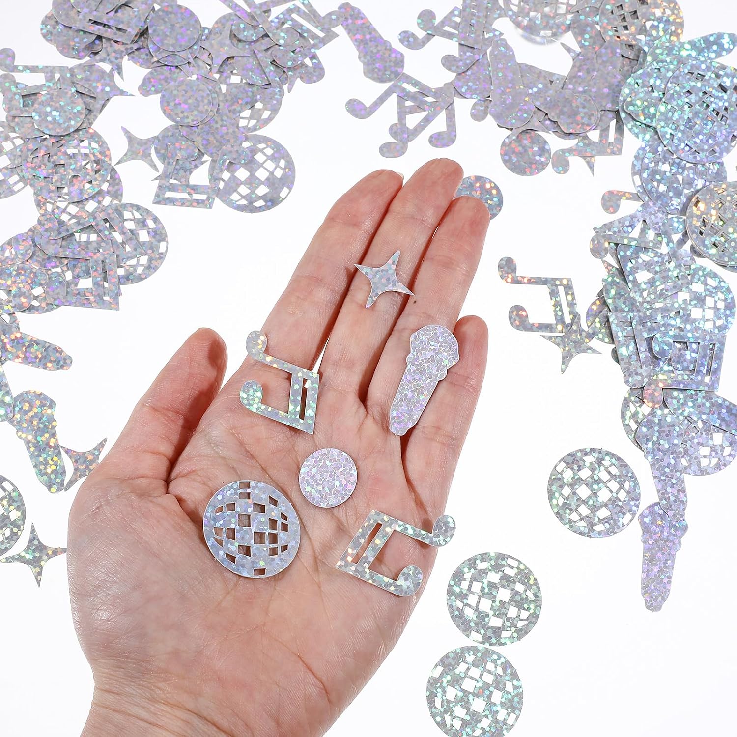 230 Pcs Disco Table Confetti, Glitter Disco Ball Party Decorations