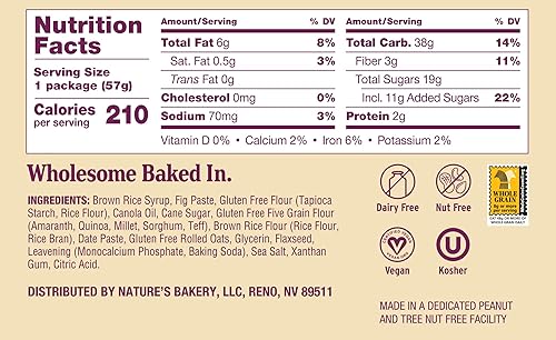 Miniatura 38 de Nature's Bakery - Barras de higos sin gluten
