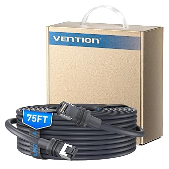 VENTION Starlink Gen 3 Cable 75ft, 32/50/75/100/150ft Starlink Ethernet Replacement & Extension Cable, High-Speed Waterproof UV Resistant for Star Link V3 Satellite Accessories