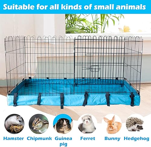 Miniatura 6 de Jaula de conejillo de indias, parte inferior impermeable para hábitat de rejillas C y C, tela Oxford suave, lavable, funda de lona para jaula de