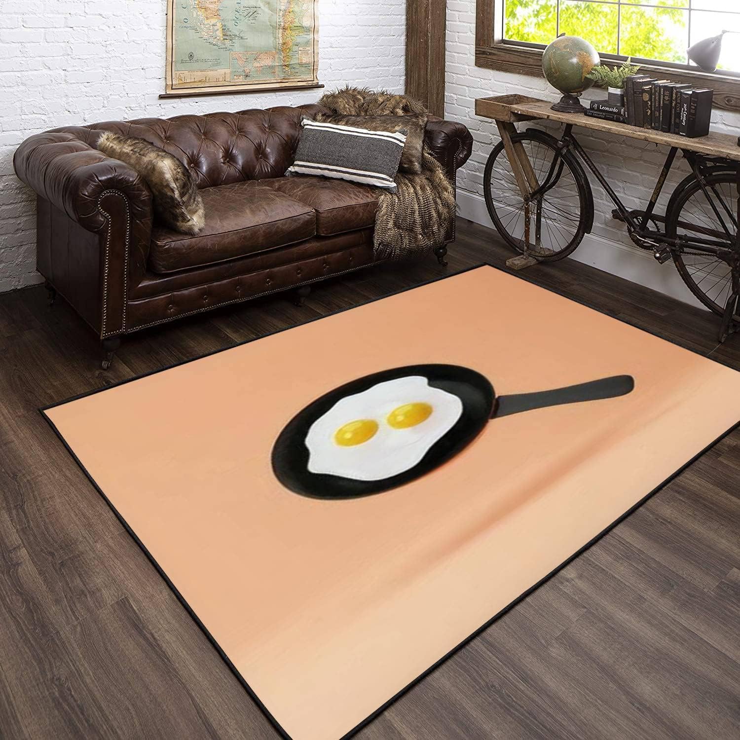 Tapis antidérapant intérieur oeufs de dessin animé pour sécuriser le sol des enfants