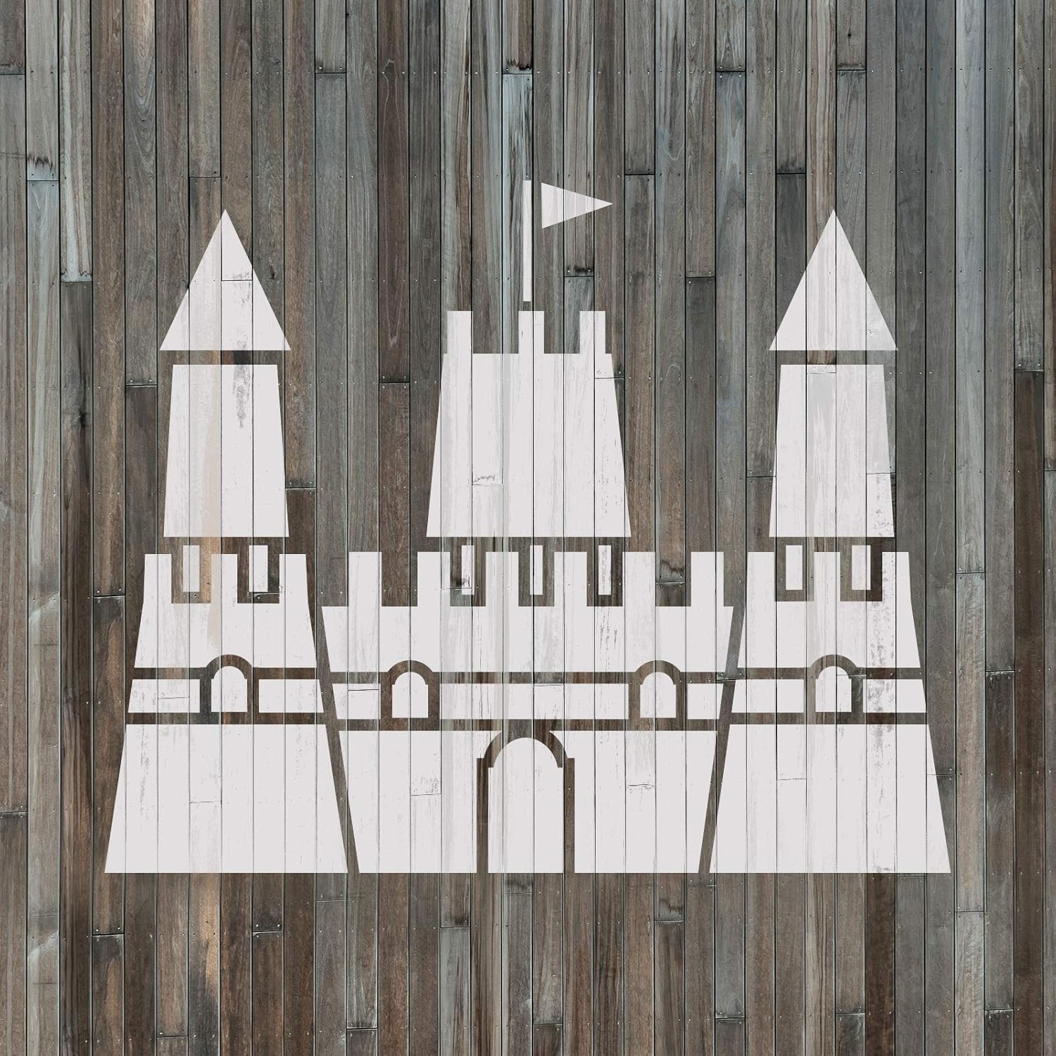 Sand Castle Stencil - Paint Stencils, Durable for Crafting Beautiful Home Accents, Spray Paint Stencils