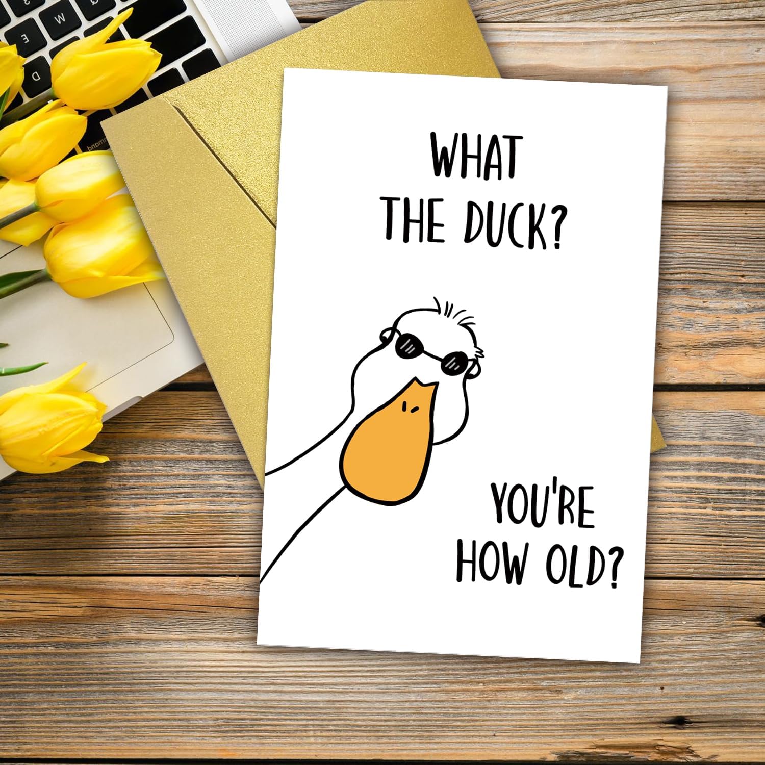 Funny Birthday Card from Duck,Birthday Card For Wife, Husband,Friends,Family Members, or Coworkers,Humorous Duck Birthday Gift - Image 6