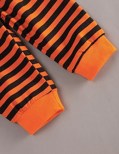 Miniatura 7 de RCPATERN My First Halloween - Conjunto de ropa para bebé recién nacido, con capucha y pantalones de calabaza, conjunto de ropa de Halloween, Calabaza