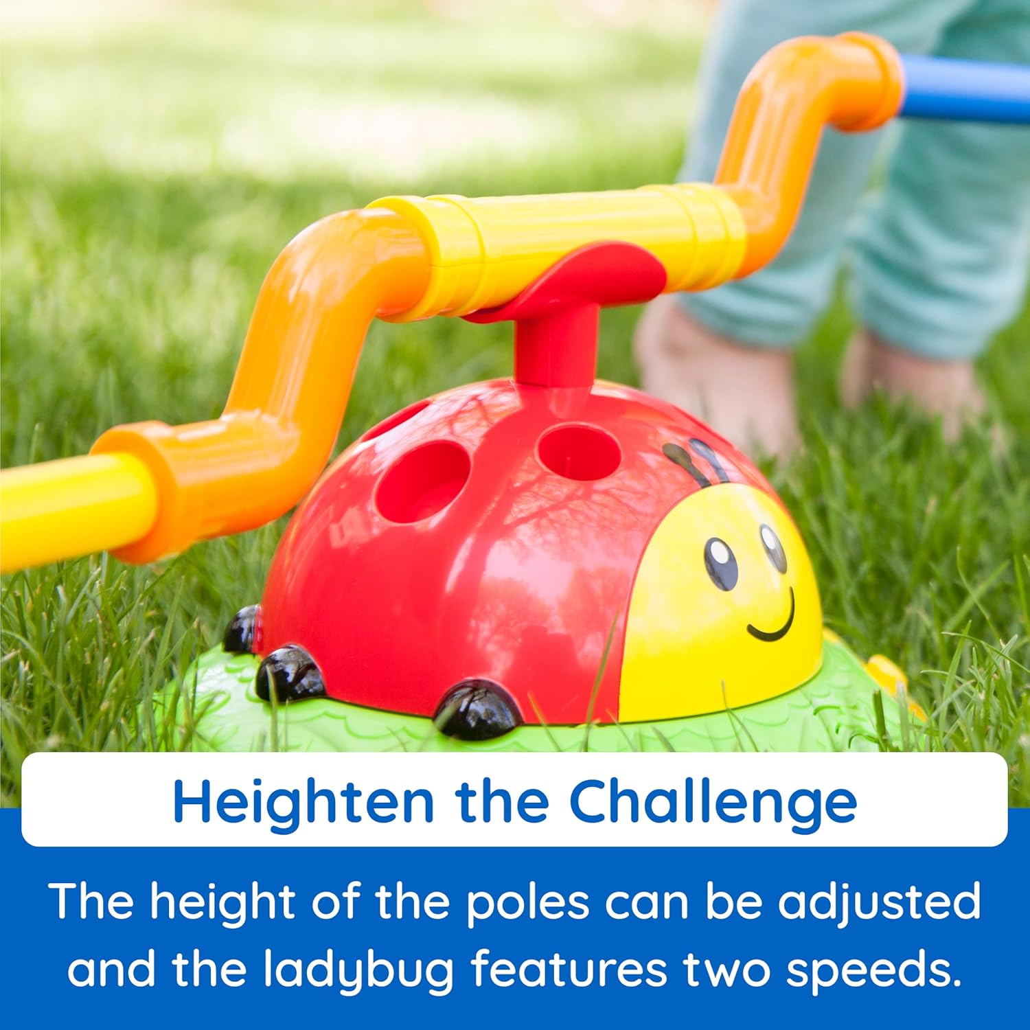 Fat Brain Toys 2-in-1 Musical Jump 'n Toss, Active Indoor/Outdoor Games for Kids Ages 4+, Fun Toys, Kids Activities