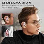 Monster Open Ear AC520 Headphones, Bluetooth 6.0 Wireless Earbuds with Premium Audio, Open Ear Headphones with 24H Playtime, Unique Handbag Design, ENC Clear Call, IPX6 Sweatproof,Purple