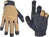 CLC Custom Leathercraft 124M Workright Flex Grip Work Gloves ، مقاومة للانكماش ، دقة محسنة ، صعبة ، قابلة للتمدد ، قبضة ممتازة ، أسود ، متوسط