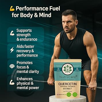 Quercetin 98% | Quercetin Supplement | 90 Vegan Caps | Made in UK