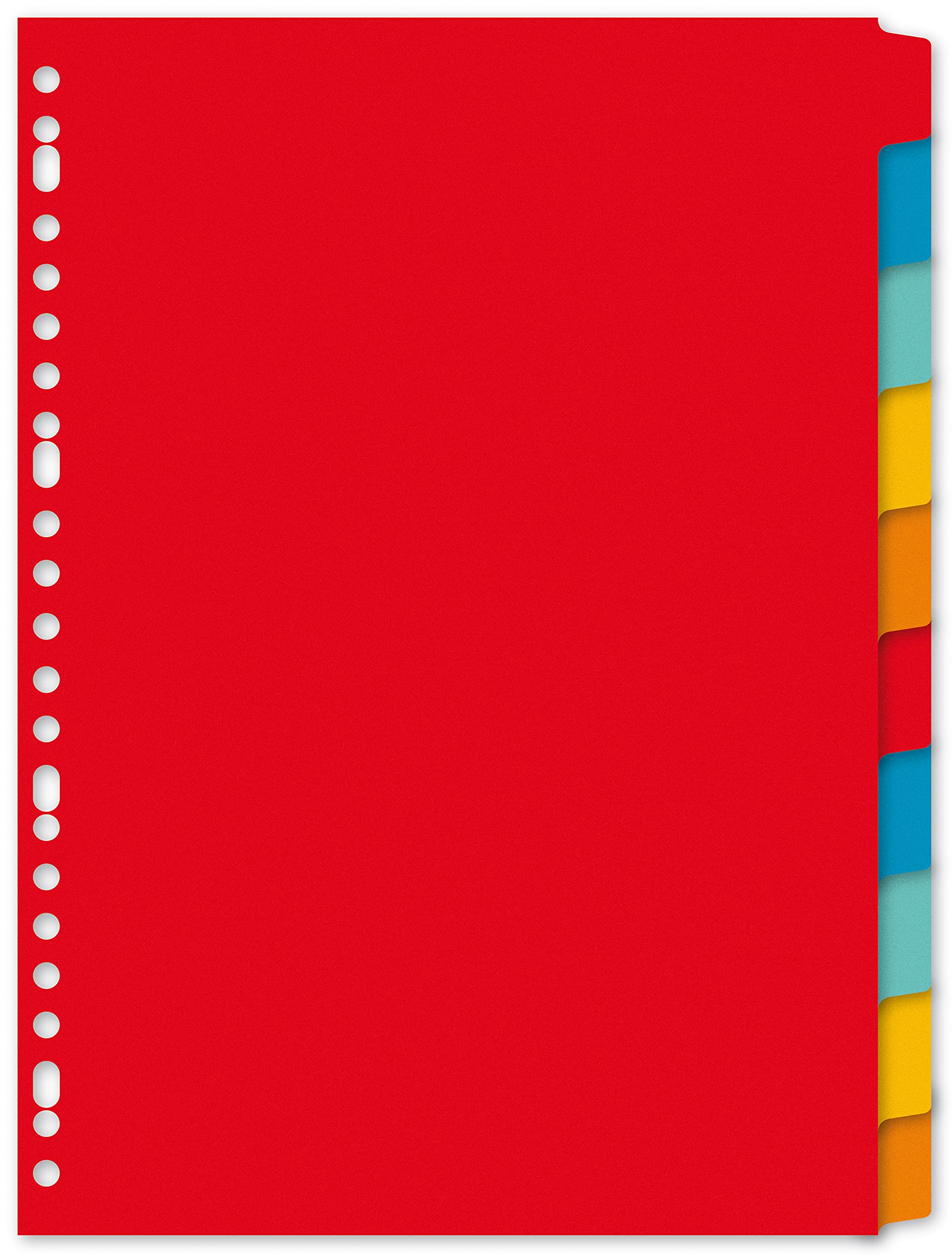 Kangaro Index A4 Blank Gerecycled Manilla Cardboard Dividers 180g 23 Count 10 Pieces Assorted