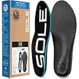 SOLE Active Thick Plantar Fasciitis Insoles, Men & Women - Arch Support Inserts for Foot Health and Heel Pain Relief, Orthotic Inserts - Multiple Sizes