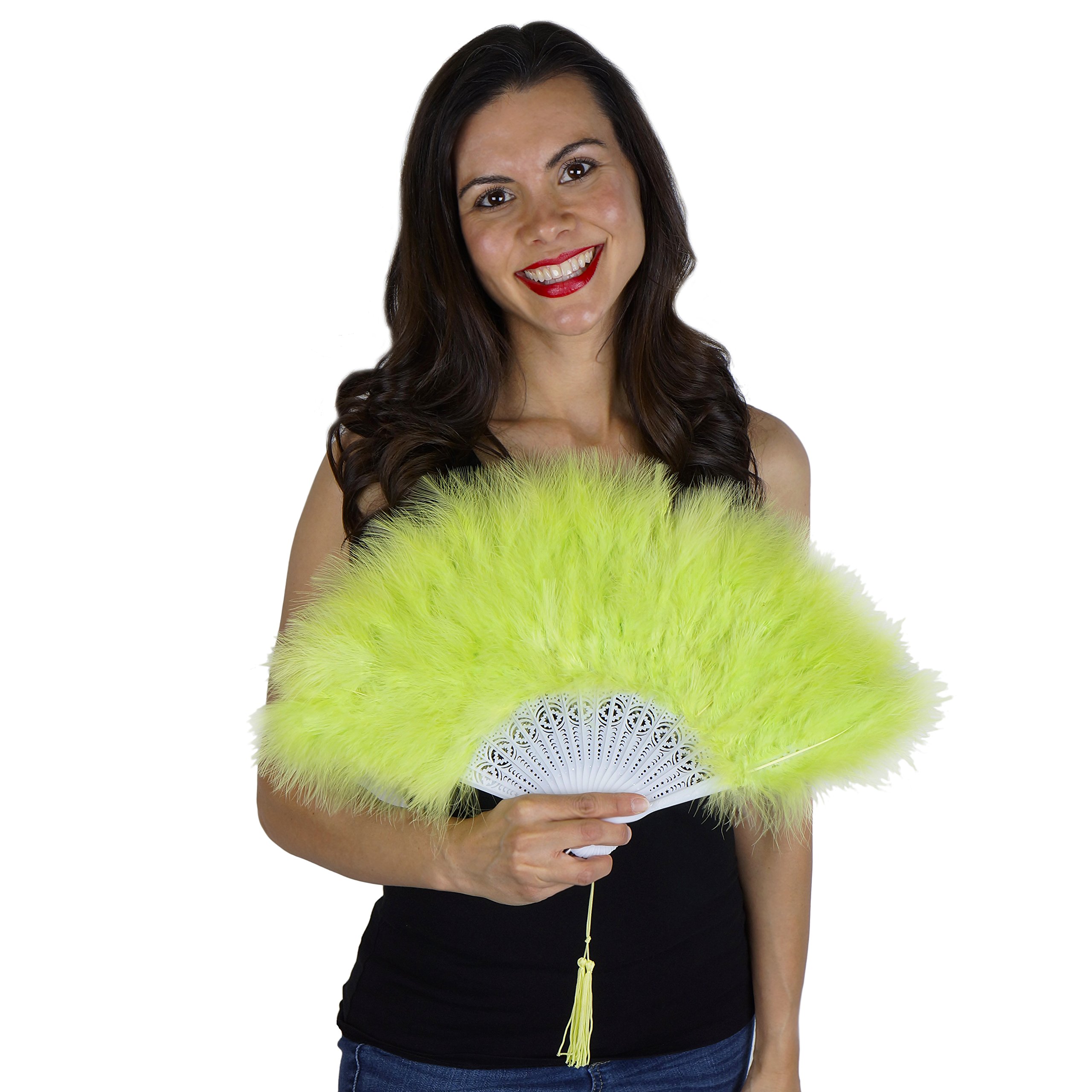 Ventilateur grande plume de marabout Zucker plumes haute couture pour création de mode
