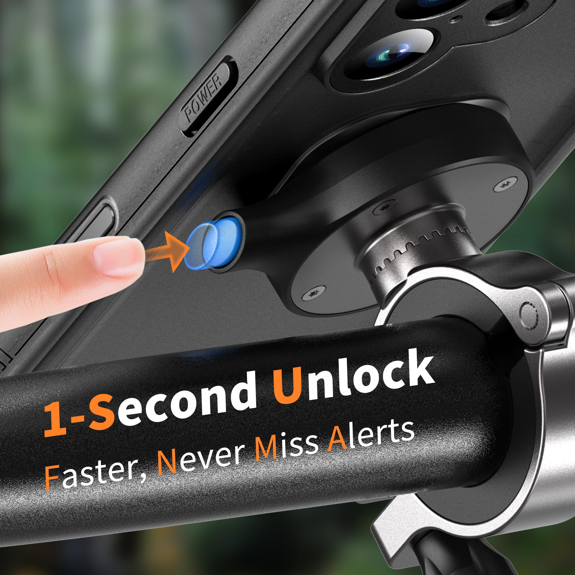 Cozycase Supporto Telefono Bici Moto Per iPhone 17 Impermeabile - Metallo/Alluminio Porta Cellulare Navigatore Manubrio Mtb Bicicletta Monopattino Elettrico Scooter Mountain Bike Waterproof