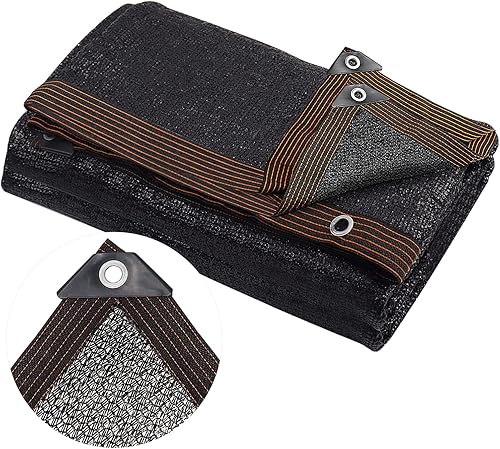 40% tela de sombra de malla con ojales, malla duradera para plantas al aire libre, verduras, invernadero (6.5 pies x 13 pies)