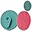 INNERNEED Food Grade Silicone Body Scrubber Gentle Exfoliating Brush for Women Men Deep Clean for All Skin Types, More Hygienic and Well Lather (Dark Green+Pink)