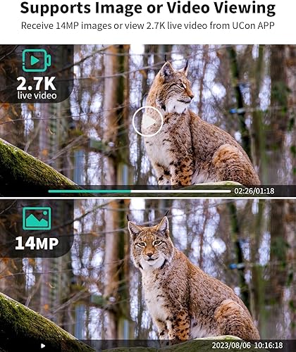 Miniatura 2 de SEHMUA Cámara de rastreo celular de 3 generación 4G LTE incluye tarjeta SD y SIM, cámara solar inalámbrica de juegos de alimentación en vivo de 2.7k