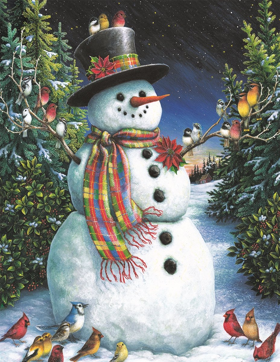 Springbok's 350 Piece Jigsaw Puzzle Feathered Friends - Made in USA