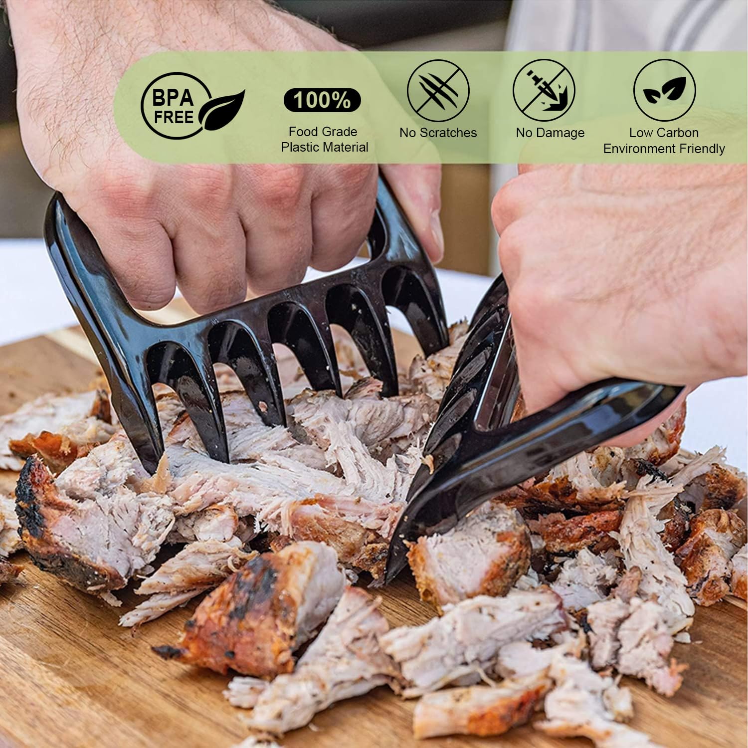 SURDOCA Idee Regalo Uomo, Natale - Accessori Plastica Barbecue Attrezzi Artigli Pulled Pork, Originale Utile