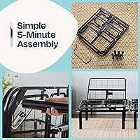 Vista 4 de Linenspa - Base de cama ajustable - Inclinación independiente de cabeza y pie - Motor potente y silencioso - Fácil montaje sin herramientas - Para