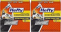 Vista 7 de Hefty Load & Carry - Bolsas de basura grandes para contratistas resistentes, 42 galones, 26