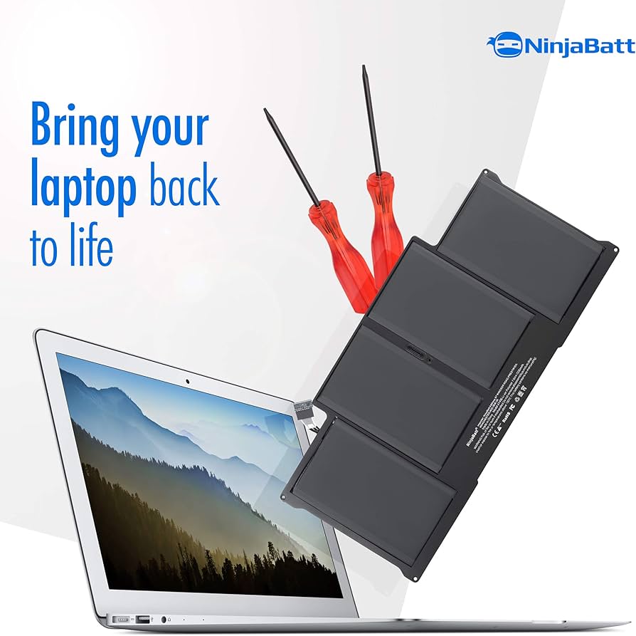 Amazon.com: NinjaBatt Battery A1466 for Apple MacBook Air 13 Inch