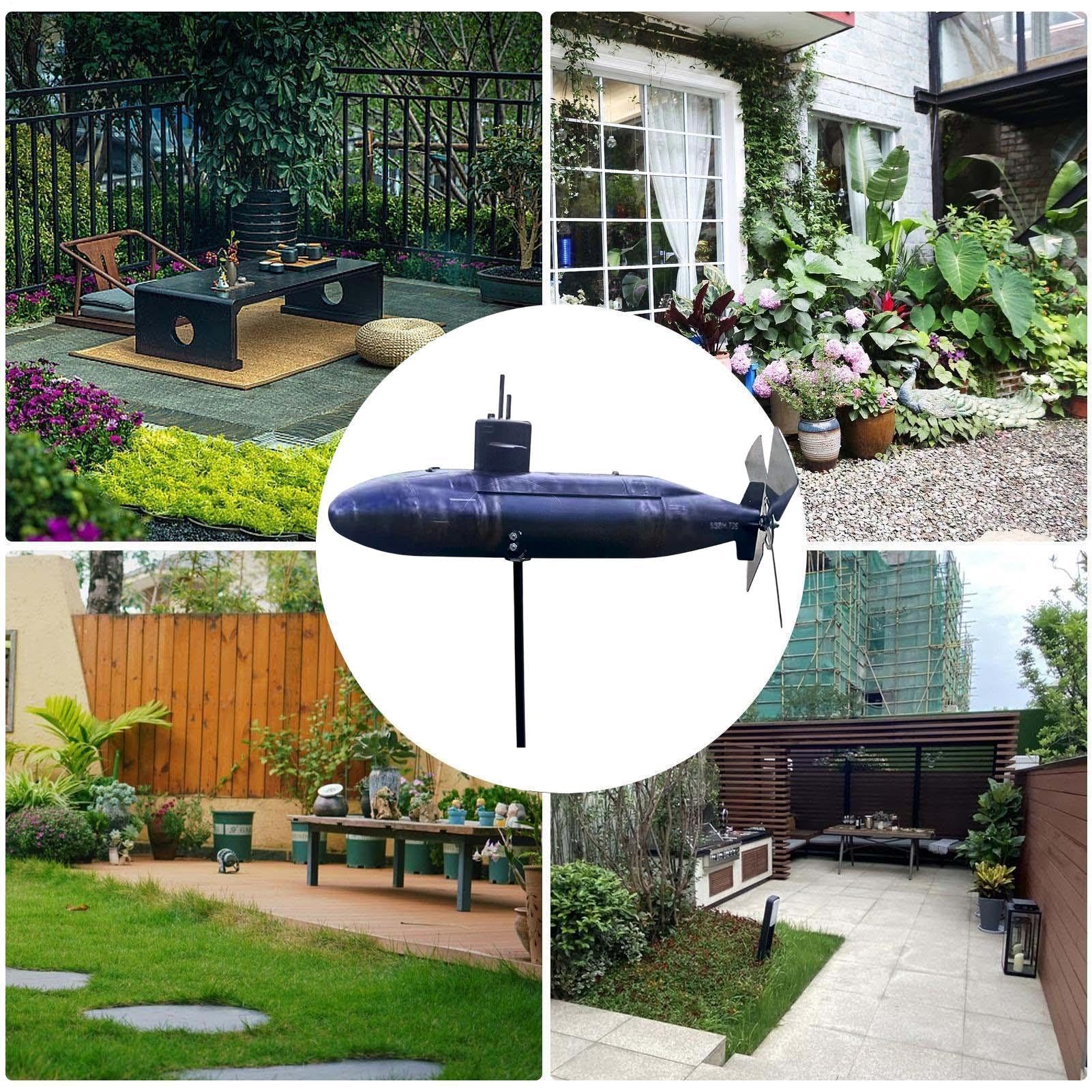 Sculpture extérieure en forme de moulinet, décoration d'énergie éolienne sous-marine en forme d'hélice | Jardin du moulinet | Décorations du vent | Ornement extérieur | Accessoire de décoration pour j