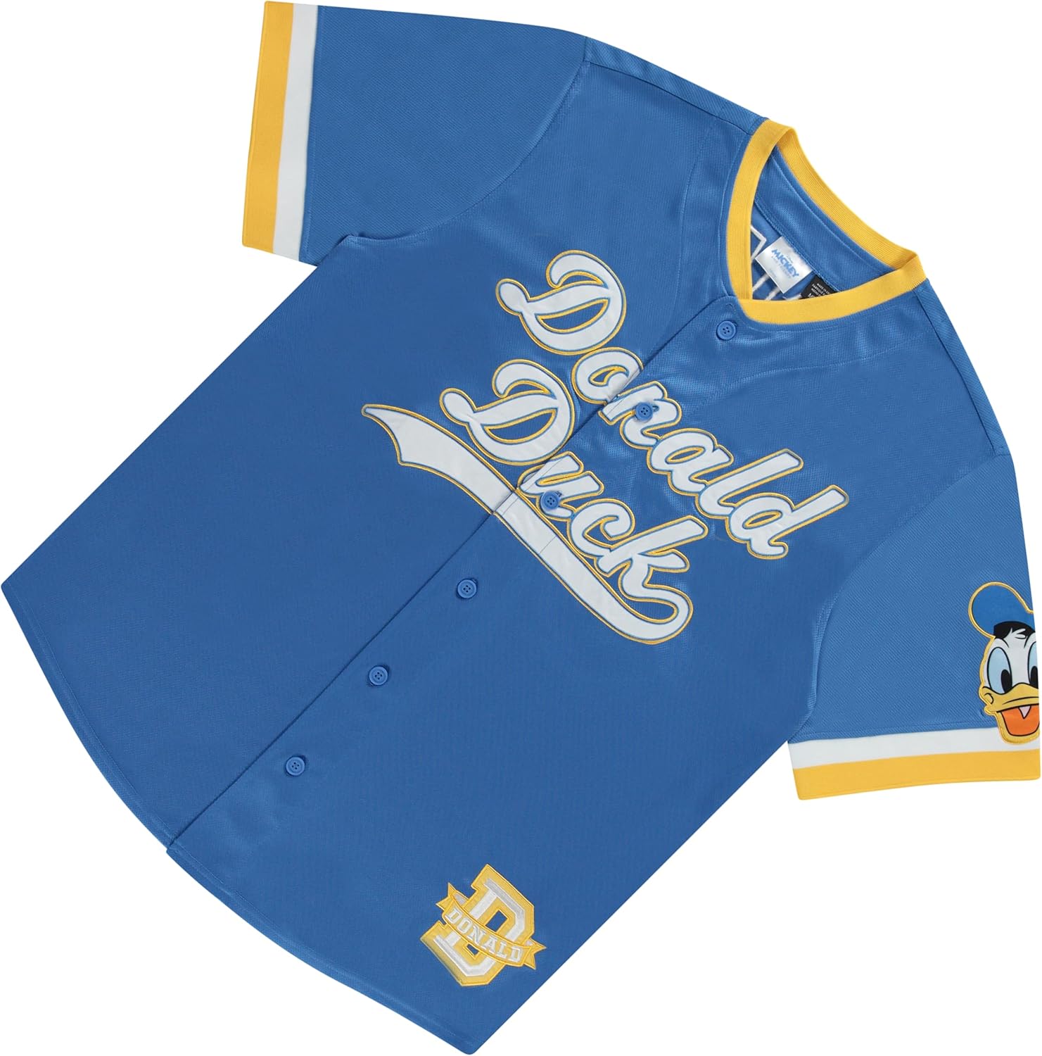 Disney Mickey Mouse Men's Baseball Jersey - Mens Classic Mickey Mouse, Donald Duck and Buzz Lightyear Baseball Jersey Shirt - Image 6