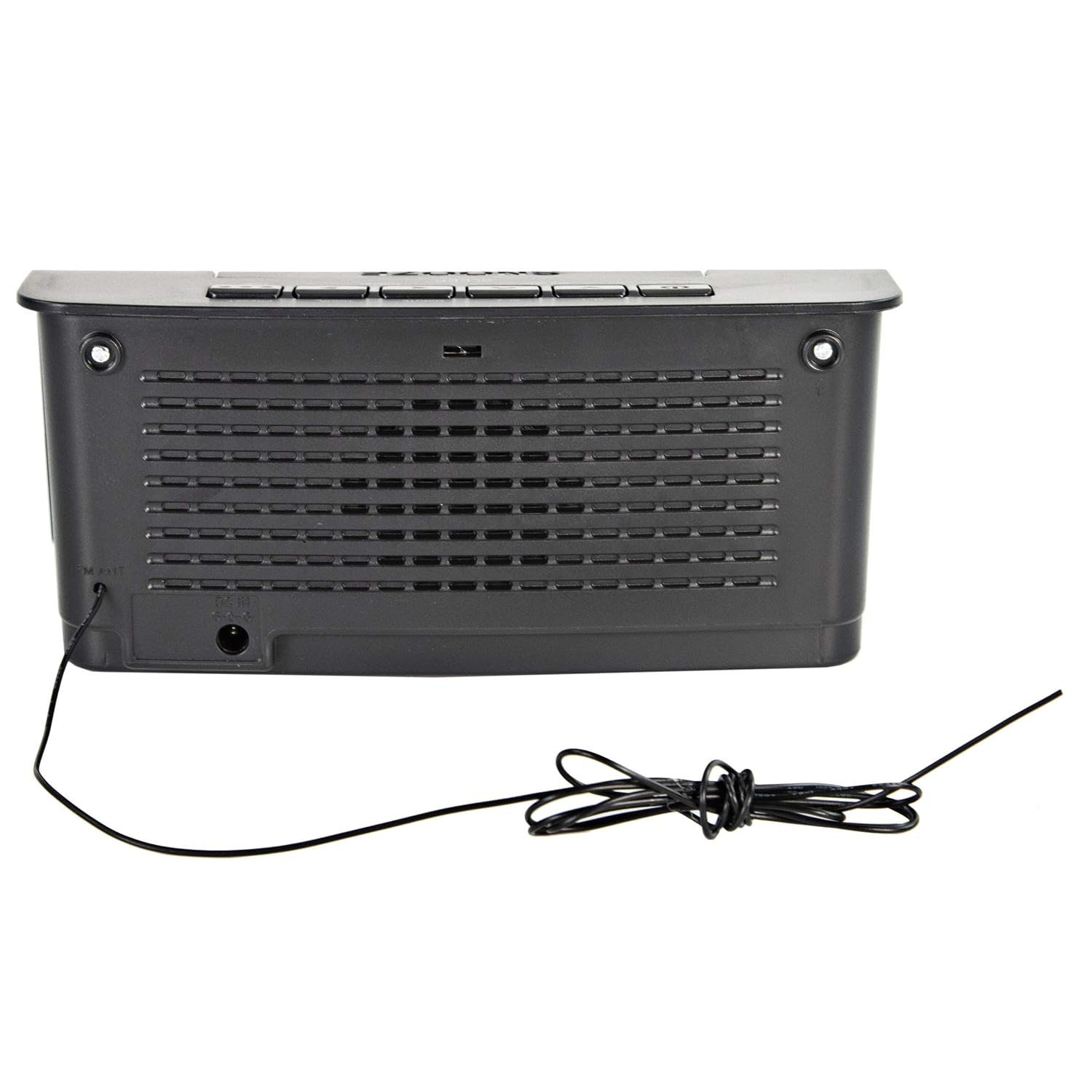 Top view of the Craig CR45372 LED Alarm Clock showing control buttons